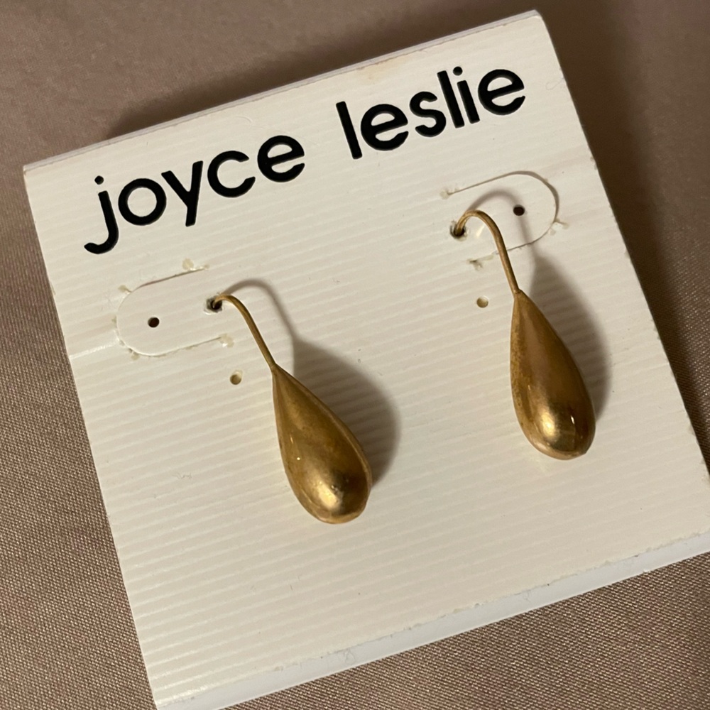 Gold tone earrings
